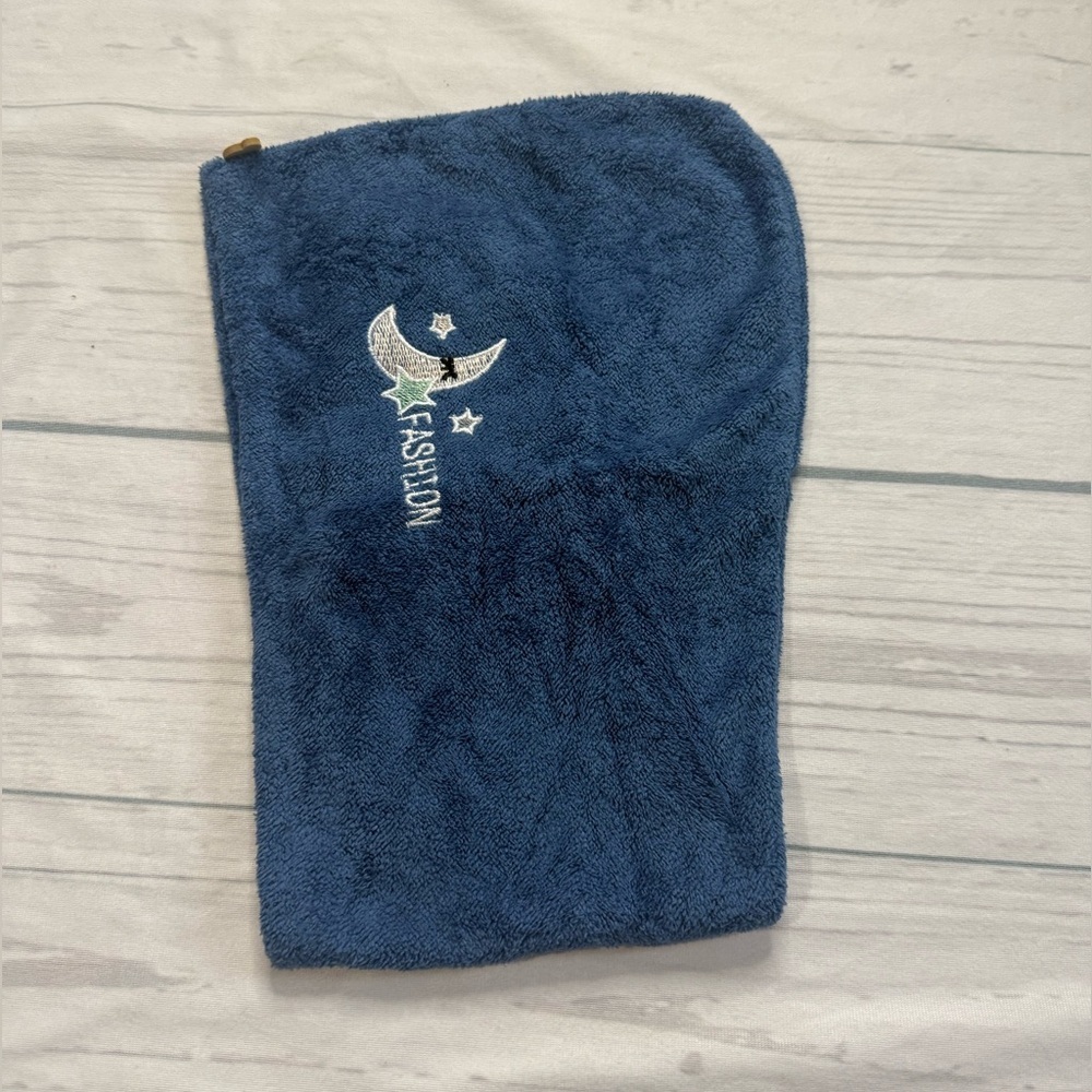 Blue Quick-Dry Hair Towel - Picture 5 of 6